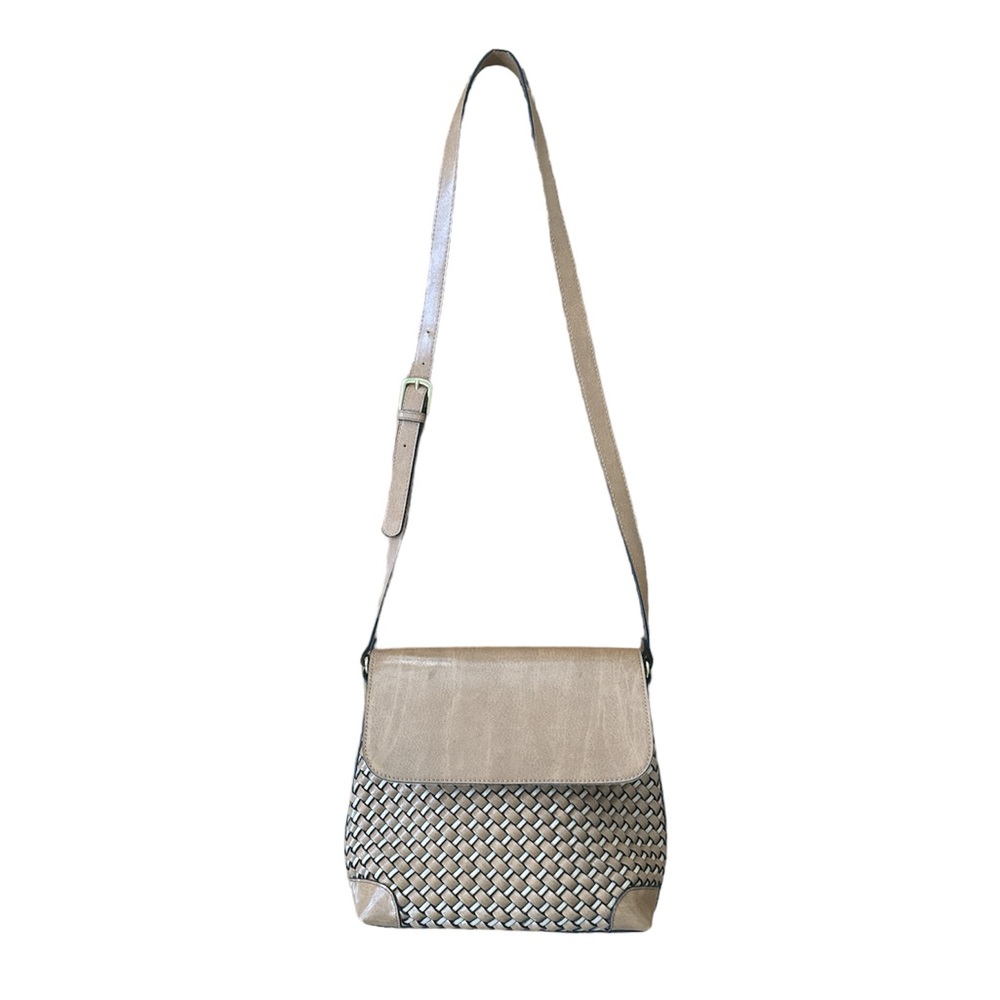 Relic Woven Brown Crossbody Bag